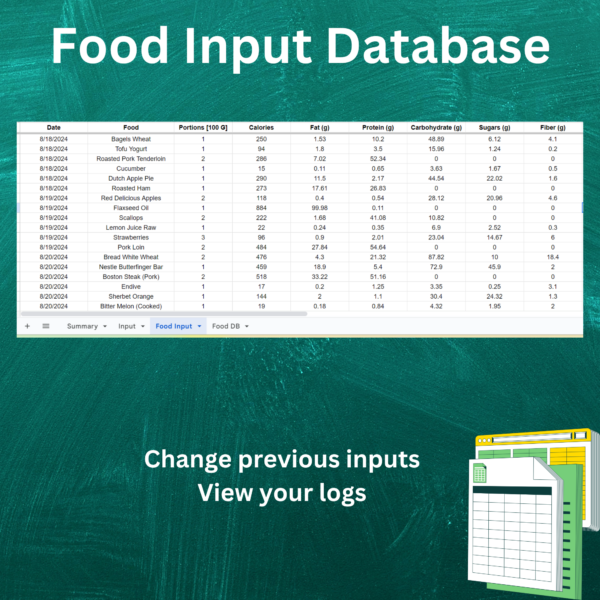 Track Nutrition Easily with Google Sheets - Image 4