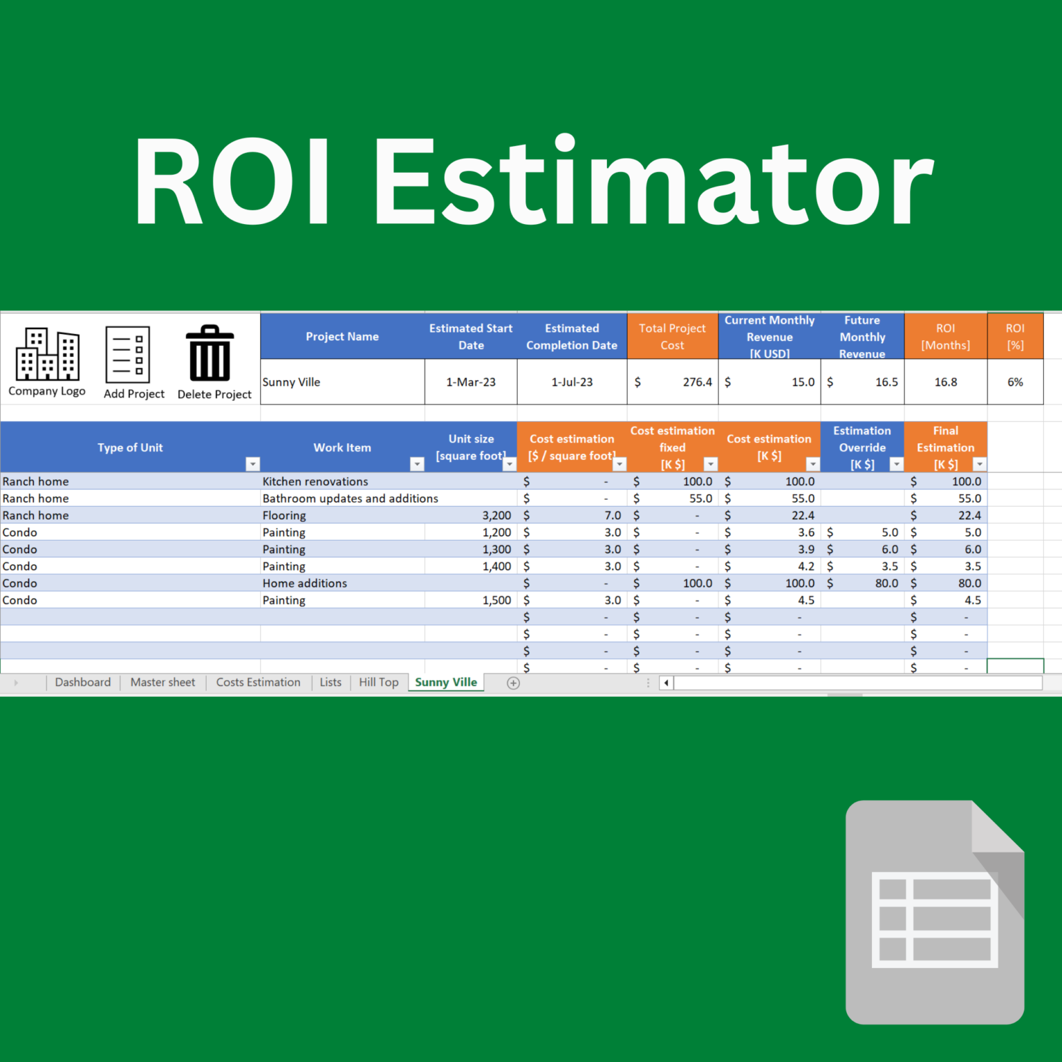 MRP Excel Template – Master Production & Material Planning Tool