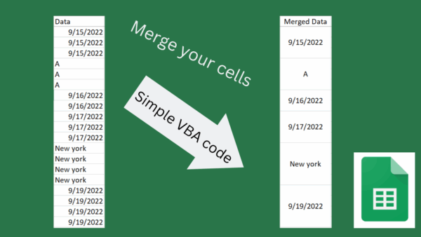 📊 Dynamic Cell Merge Macro for Excel (VBA Included)