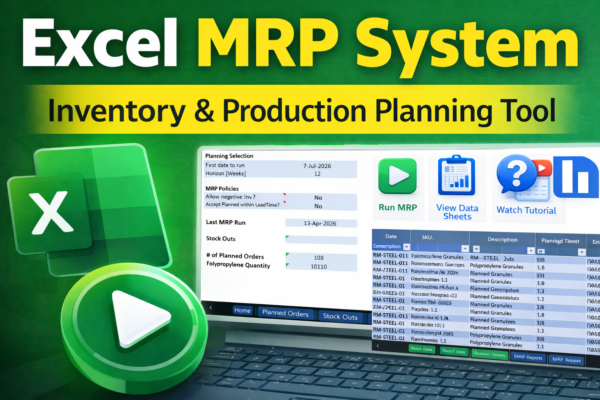 Free Excel MRP Template (Inventory & Production Planning Tool)
