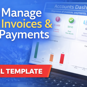 Excel Invoice & Payment Tracker Dashboard (Cash Flow + Aging Analysis)